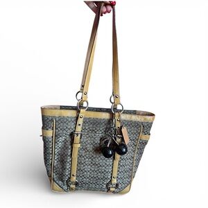Y2K Coach Gallery Signature Jacquard Tote Bag